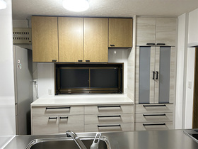 キッチンリフォーム孫を見守れる理想の対面キッチン