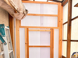 小工事小屋奥への出入りをスムーズにする新しい扉